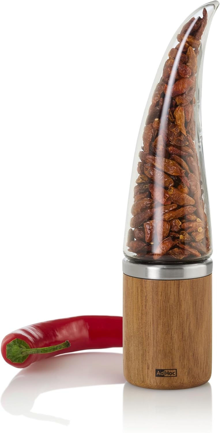 Adhoc Chili Cutter & Spice Grinder - Dried Spice Grinder with Acrylic Body & Stainless Steel Blades - Kitchen Essentials for Healthy Meals - Peperone - Image 1